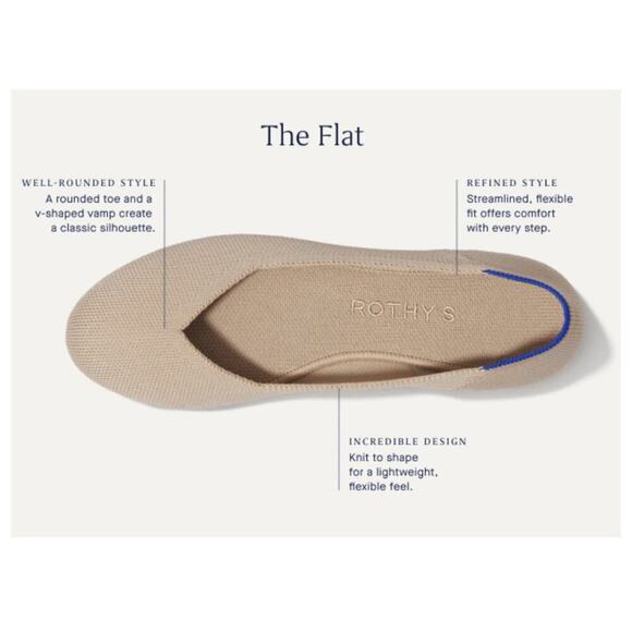 Rothy's Women's The Flat Bright Red Size 10.5 - Picture 2 of 10